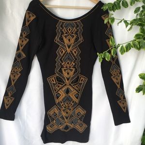 CLEAROUT 🌙Free People Aztec Bodycon Dress